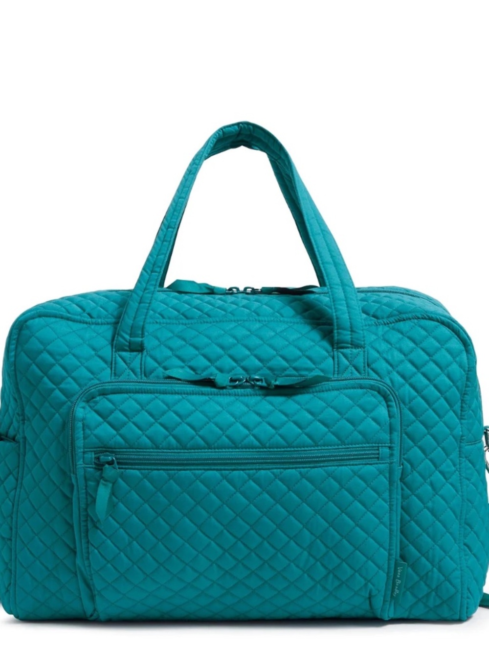 Vera Bradley cotton Weekender Travel Bag Carry-on in Forever Green NWT
